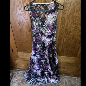 Komarov purple floral dress